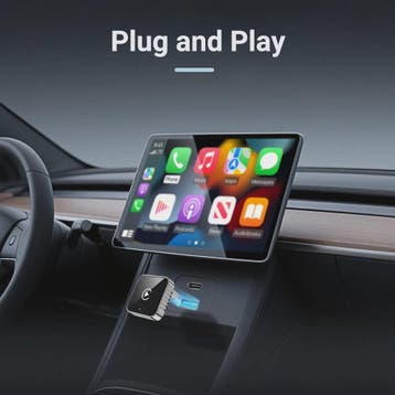 Draadloze CarPlay & Android Auto Adapter - USB naar Draadloo, Verzenden, Nieuw