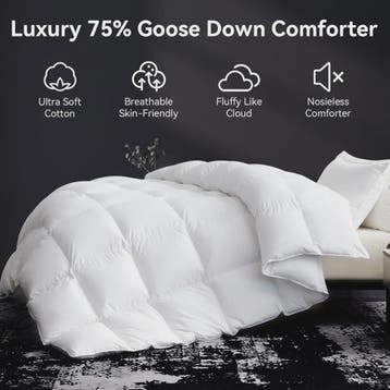 Luxe 75% Ganzendons Dekbed King Size - 850+ Fill Power, Hote