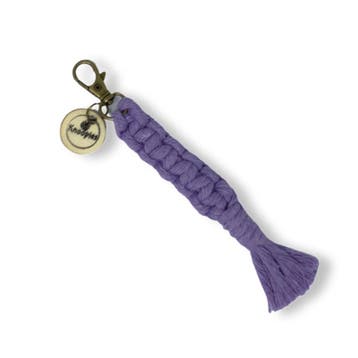 Macramé Sleutelhanger - Square Knots - Katoen - Macramé -, Ophalen of Verzenden, Nieuw, Overige typen