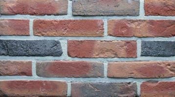 art 4409 warmrood paars gered. gesinterd gevelstenen, Nieuw, Bakstenen