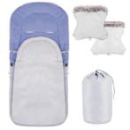 Voetenzak - Kinder Slaapzak - Grijs - Blauw - 90 CM, Kinderen en Baby's, Ophalen of Verzenden, Nieuw