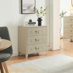 Ladekast Hämeenlinna commode met lades 72x60x40 cm camel [en, Verzenden, Nieuw