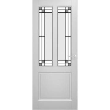 Weekamp binnendeur WK6552-A1 83x201,5 (Wit, Glas in lood), 80 tot 100 cm, Binnendeur, Nieuw, Ophalen of Verzenden