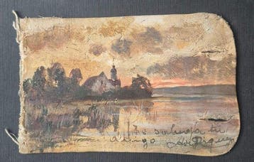 Alejandro de Riquer (1856-1920) - Paisaje fluvial