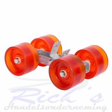 Rollenset 4-voud Polyurethaan op kantelblokje 40 mm, Ophalen of Verzenden, Nieuw