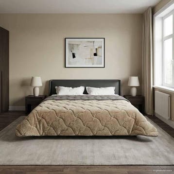 vidaXL Zomer Dekbed 240 x 260 cm Zomer Lichtgrijs Ademend, Verzenden, Nieuw