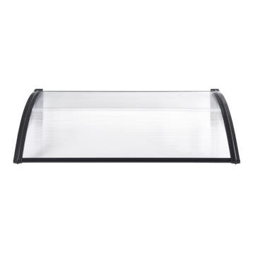 [en.casa] Deurluifel Mellerud afdak 100x60 cm transparant en, Verzenden, Nieuw