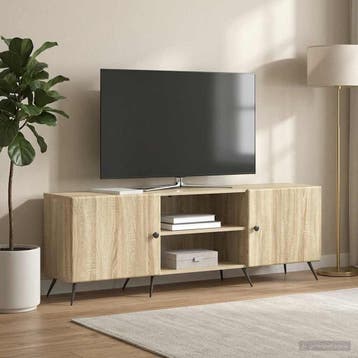 vidaXL TV-kast 150 x 31 x 50 cm Sonoma Eiken Bewerkt hout, Minder dan 50 cm, Verzenden, Nieuw, Minder dan 100 cm