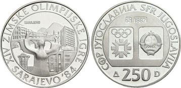 250 Dinara 1983 Jugoslawien Sozialistische Republik 1963-..., Postzegels en Munten, Munten | Europa | Niet-Euromunten, Verzenden