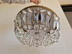 Kroonluchter - Plafondlamp - Kristal - messing brons kristal