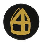 Button met Mijter Zwart, Verzenden, Nieuw