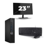 Dell Optiplex 3050  -   i5-7e  - 8GB  - 256GB  + 1x 23 inch, 7e Generatie, Qwerty, Verzenden, 8 GB