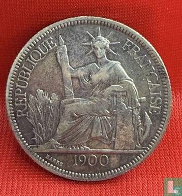Frans Indochina 1 piastre 1900, Verzenden, Losse munt, Goud