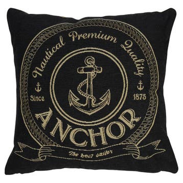 gobelin kussen antraciet anchor 45x45cm*, Verzenden, Nieuw