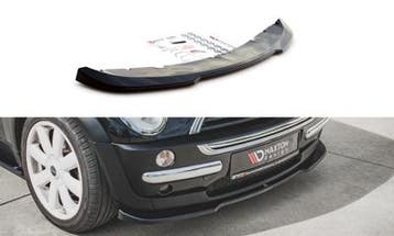 Voorspoiler Mini Cooper / One R50 Glans Zwart, Ophalen of Verzenden, Nieuw