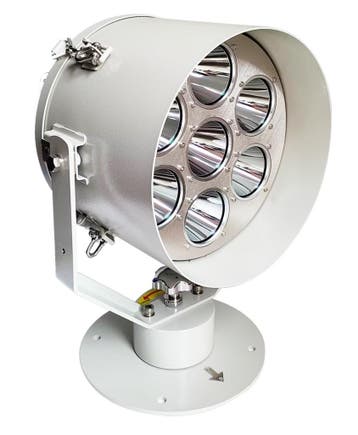 Professioneel RVS LED zoeklicht – 24V / 230V, Watersport en Boten, Nieuw