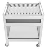 BBQ Trolley van RVS – 3 Lagen & Wielen, Voor Buiten Grillen, Verzenden, Nieuw