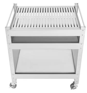 BBQ Trolley van RVS – 3 Lagen & Wielen, Voor Buiten Grillen, Verzenden, Nieuw