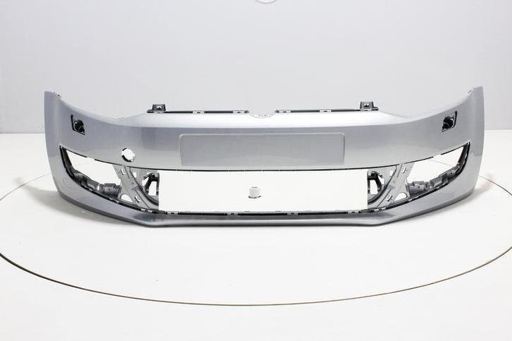 Voorbumper +Koplampsproeiers Volkswagen Polo 6R REFLEXSILVER, Auto-onderdelen, Carrosserie en Plaatwerk, Nieuw, Volkswagen, Voor