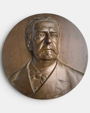 Lea Ahlborn (1826-1897) - Reliëf, Fredrik Wilhelm Scholander