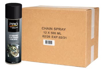 Pro tech kettingspray 12 stuks, 500 ml, Verzenden, Nieuw