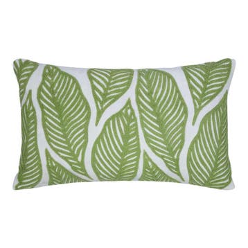 Lilou Kussen bladeren groen 30x50cm, Verzenden, Nieuw
