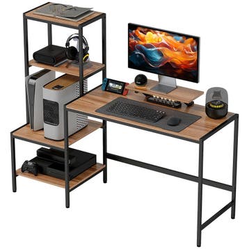 TRUUSK Bureau Computertafel - Met Monitorstandaard en CPU-St, Verzenden, Nieuw