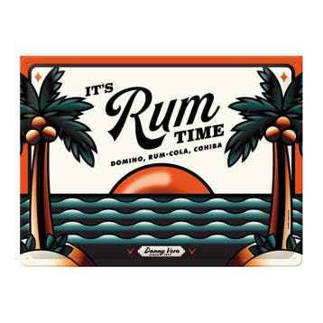 Danny Vera RUM time reclamebord, Ophalen of Verzenden, Nieuw