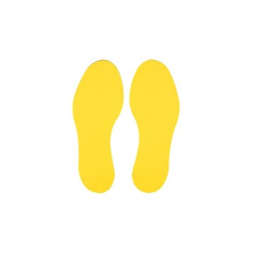 Voetstap  -  Anti slip - Geel - Anti - slip -, Verzenden