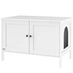 TRUUSK Kattenbak Kast met Deur - Scheidingswand - Kattentoil, Verzenden, Nieuw