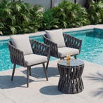 Set Lugano in touwdesign, aluminium frame, schroefpoten - Se, Verzenden, Nieuw