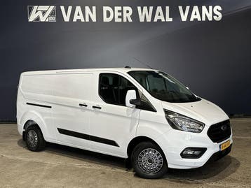 Ford Transit Custom 2.0 TDCI L2H1 Euro6 Airco | Camera | Nav, Stof, Gebruikt, Wit, Dealer onderhouden