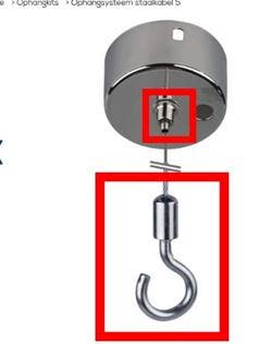 Ophangsysteem staalkabel 5, Doe-het-zelf en Verbouw, IJzerwaren en Bevestigingsmiddelen, Verzenden