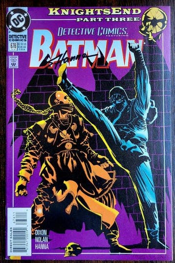 Detective Comics #676 - Signed by Scott Hanna + COA and POA, Nieuw
