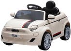 Eco Toys Wit Elektrische Fiat 500 Kinderauto, Verzenden, Nieuw, Loopvoertuig