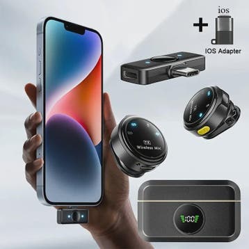 Draadloze Lavalier Microfoon met Noise Cancelling voor Telef, Verzenden, Nieuw