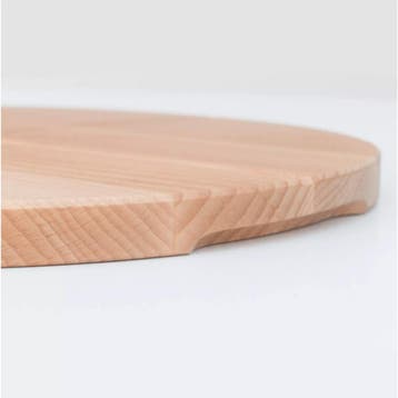 HOCHO Ronde Pizzaplank – Beukenhout – Ø 400x20 mm – P, Huis en Inrichting, Keuken | Keukenbenodigdheden, Ophalen of Verzenden