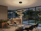 Veiling - Hanglamp Zand Zwart Trio Ring 60W LED CCT 3 Kleur, Nieuw