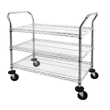 Serveerwagen | 3 Bladen | 96(h)x91x45 cm Vogue, Verzenden, Nieuw in verpakking