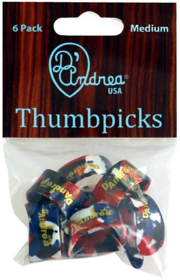 DAndrea Duimplectrum Medium 6-pack, Ophalen of Verzenden, Nieuw, Akoestische gitaar