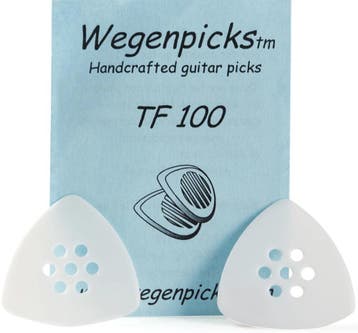 Wegen TF 100 Triangular Plectrum - 1.00 mm - Wit - Set van 2, Muziek en Instrumenten, Ophalen of Verzenden, Nieuw, Elektrische gitaar
