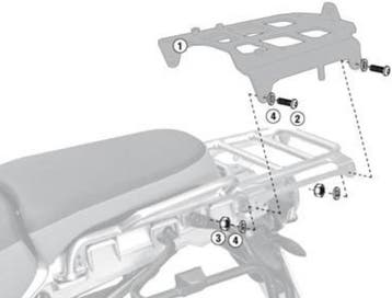 BMW R 1200 GS GIVI Monoplate bagage rek achter SRA 5102-SP, Ophalen of Verzenden, Nieuw