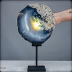 Exclusieve agaatschijf uit Brazilië – Natuurkunst in