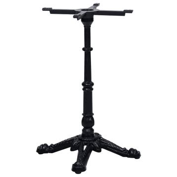 vidaXL Bistrotafelpoot 52x52x72 cm gietijzer zwart, Huis en Inrichting, Verzenden, Nieuw