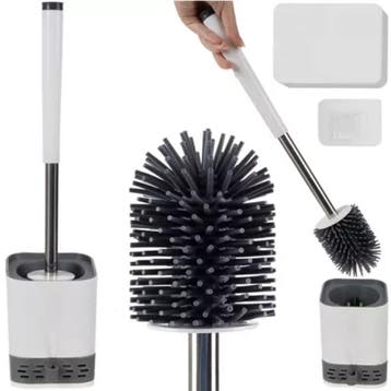 Ruhhy Siliconen Toiletborstel Set - Hygiënisch en Stijlvol, Ophalen of Verzenden, Nieuw