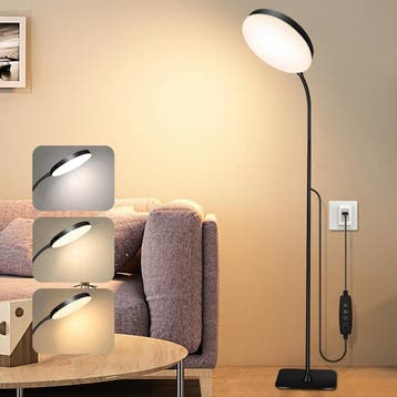 LED Vloerlamp Zwanenhals Dimbaar 3 Lichtkleuren, Verzenden, Nieuw