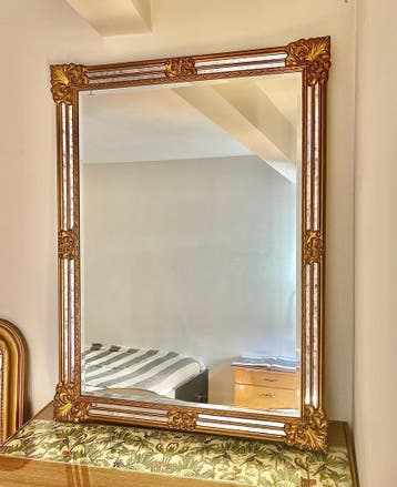 Weelderige vintage DeKnudt spiegel 120x90cm, Ophalen of Verzenden