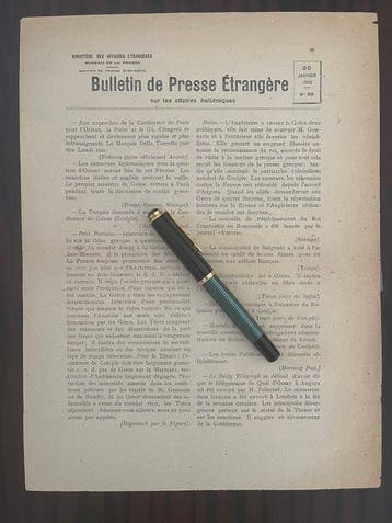 Document - French Diplomatic Press Bulletin - Rare Asia