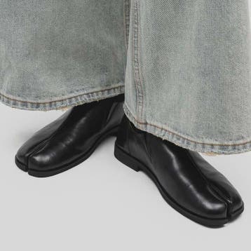 Luxe Leren Heren Tabi Slippers - Retro Split-Toe Design, Verzenden, Nieuw