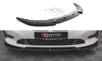 Voorspoiler BMW 3 Serie G20 V1 Gloss Black, Ophalen of Verzenden, Nieuw